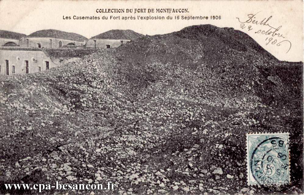 COLLECTION DU FORT DE MONTFAUCON. - (N.10) - Les Casemates du Fort après l'explosion du 16 Septembre 1906